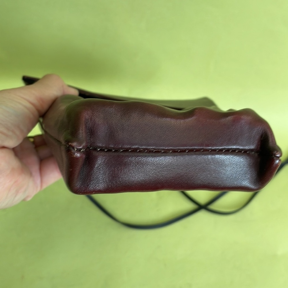 Vintage tool made all leather crossbody bag - Picture 4 of 8